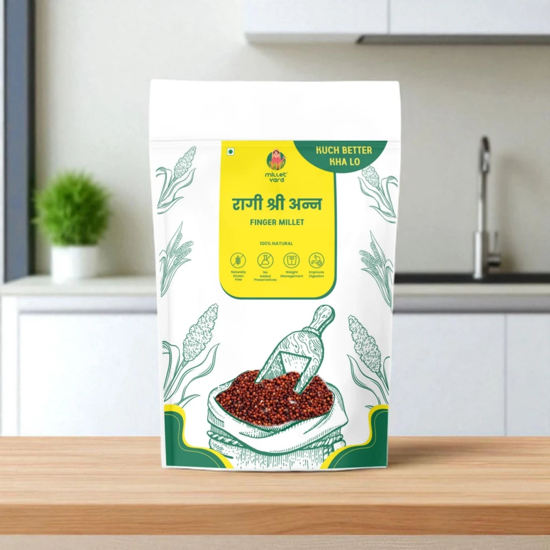 Unpolished Ragi Grains – Whole Finger Millet