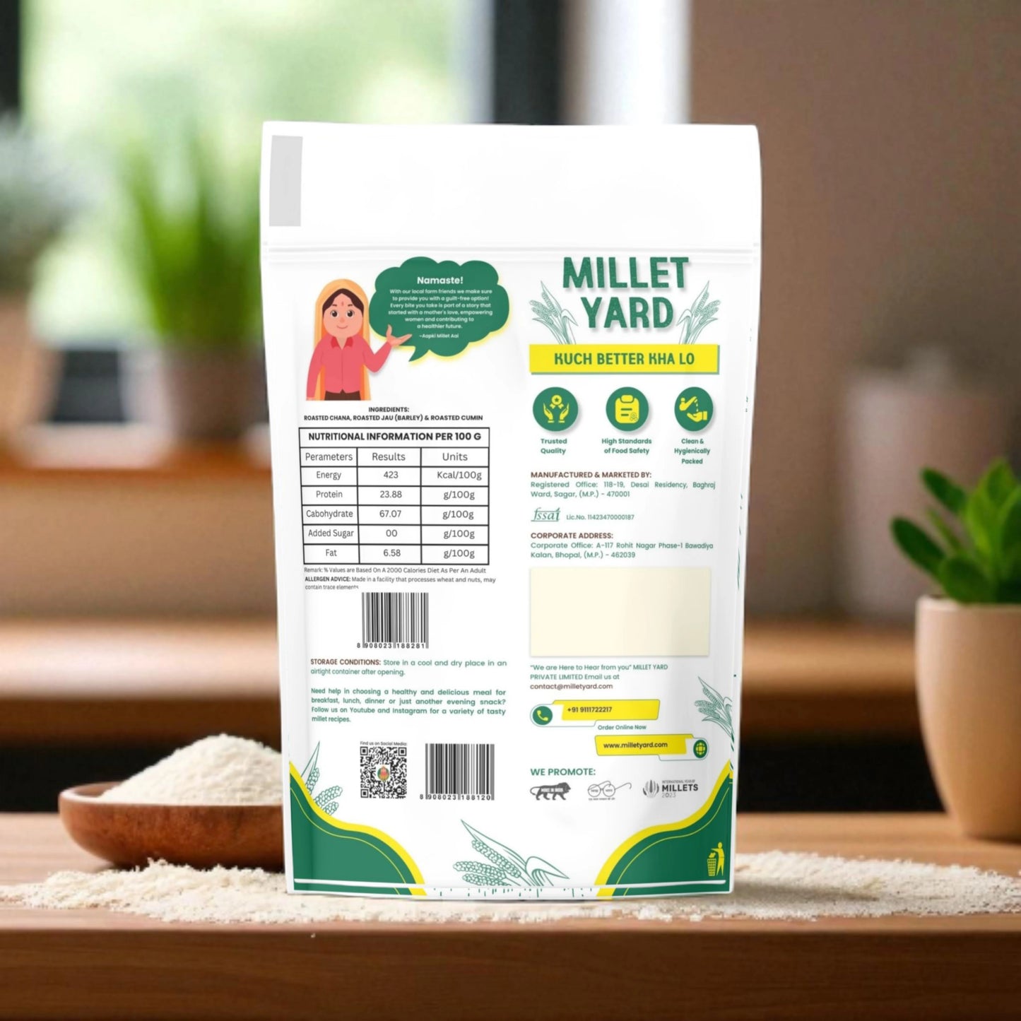 Roasted Chana Jau Sattu – Nutritious Barley & Gram Blend