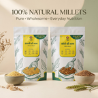 Millet Yard Millets 1 kg Natural Grains Combo Pack of 2 | Kodo 500g, foxtail millet 500g | Nutrient Powerhouse, High Protein & 100% More Fibre Mixed Millet (1 kg, Pack of 2)