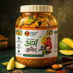 Millet Yard Premium Traditional Aam Ka Achaar ( Mango Pickle) – Authentic Indian Homemade Style Mango Pickle | 1 kg