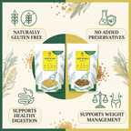 Millet Yard Millets 1 kg Natural Grains Combo Pack of 2 | Kodo 500g, foxtail millet 500g | Nutrient Powerhouse, High Protein & 100% More Fibre Mixed Millet (1 kg, Pack of 2)