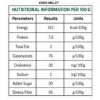 Millet Yard Millets 1 kg Natural Grains Combo Pack of 2 | Kodo 500g, foxtail millet 500g | Nutrient Powerhouse, High Protein & 100% More Fibre Mixed Millet (1 kg, Pack of 2)