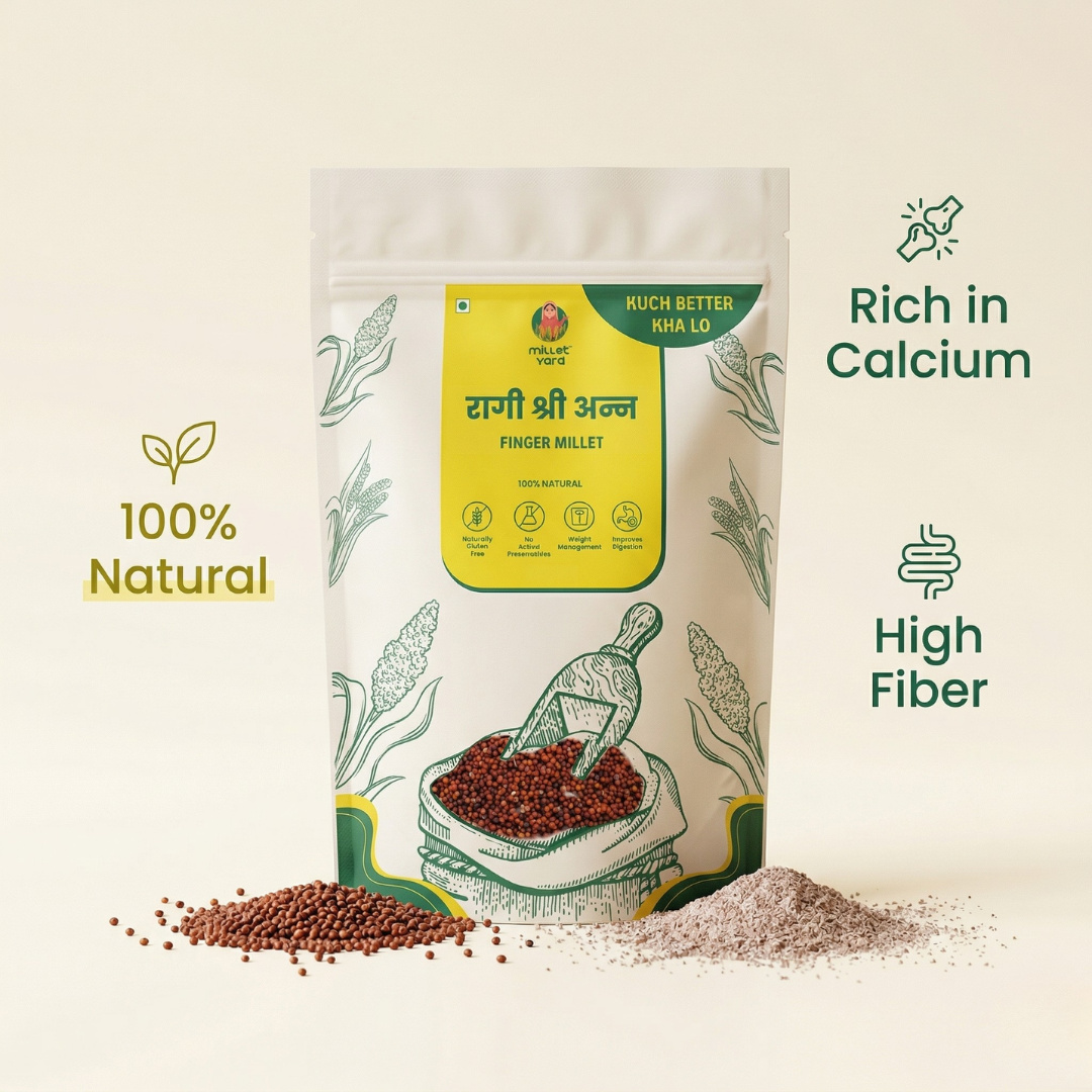 Unpolished Ragi Grains – Whole Finger Millet