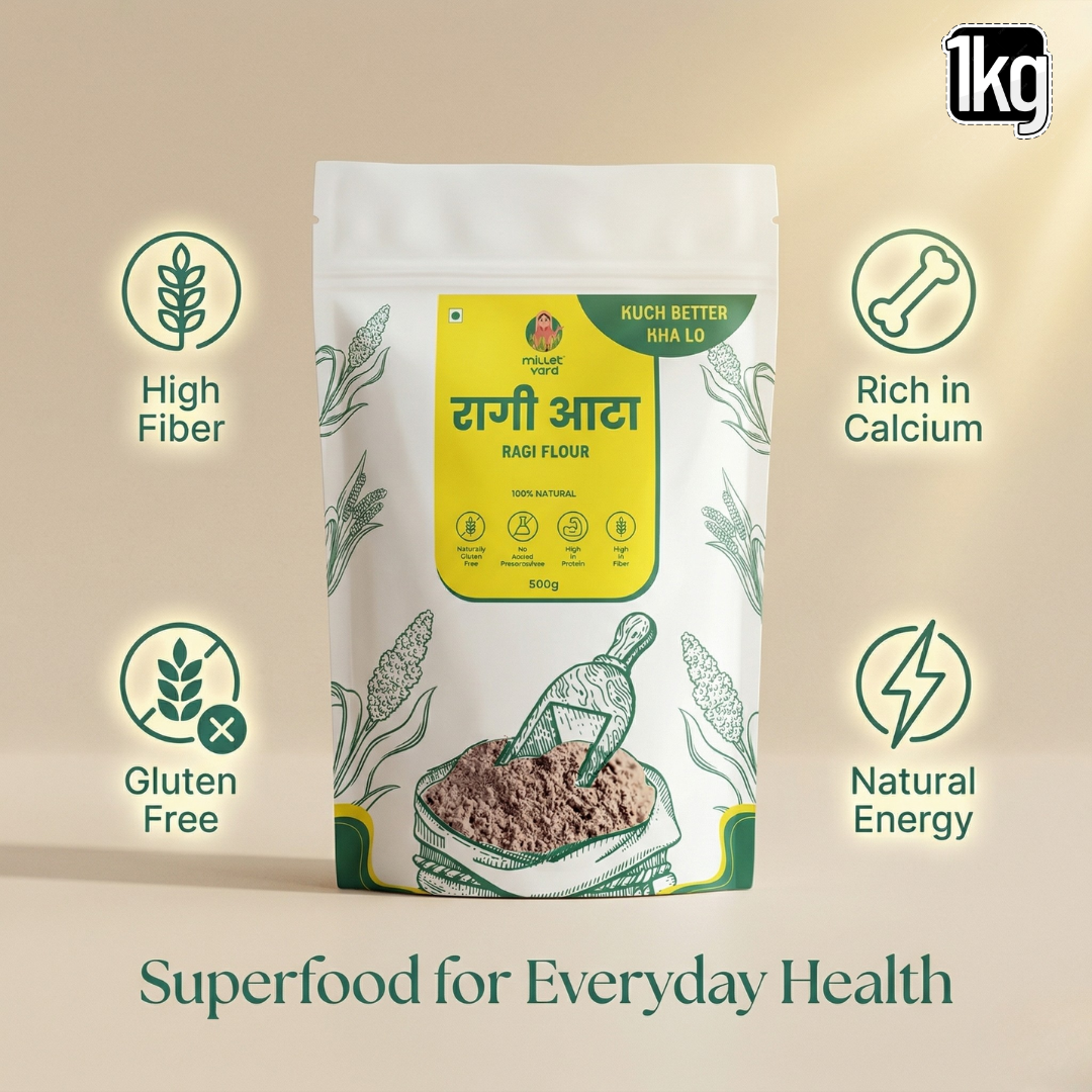 Ragi Flour 1 kg – Nutritious Finger Millet Flour