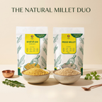 Millets 1 kg Natural Grains Combo Pack of 2 | Proso 500g, foxtail millet 500g