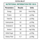 Millets 1 kg Natural Grains Combo Pack of 2 | Proso 500g, foxtail millet 500g