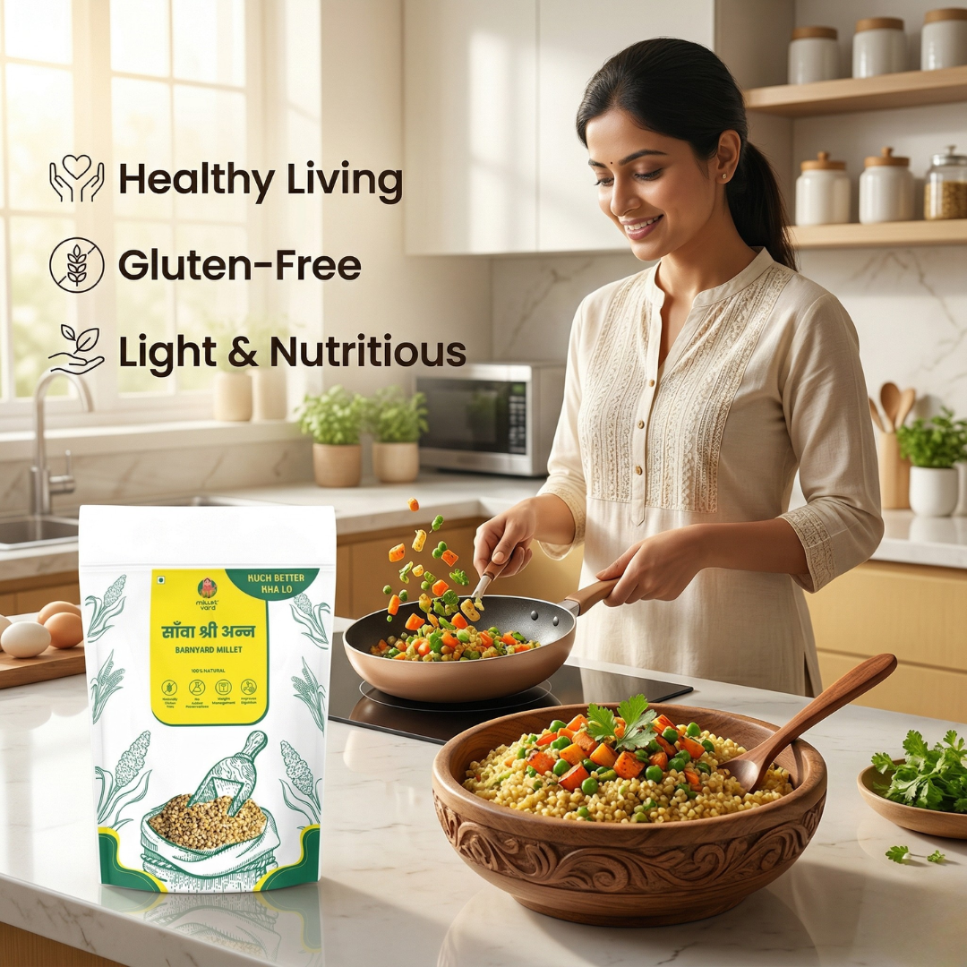 Unpolished Barnyard Millet 500 G – Whole Sanwa Grains