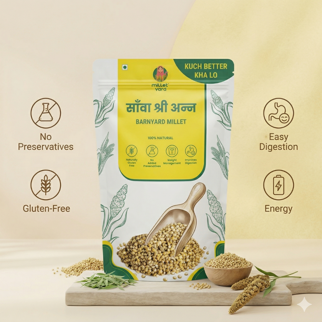 Unpolished Barnyard Millet 500 G – Whole Sanwa Grains