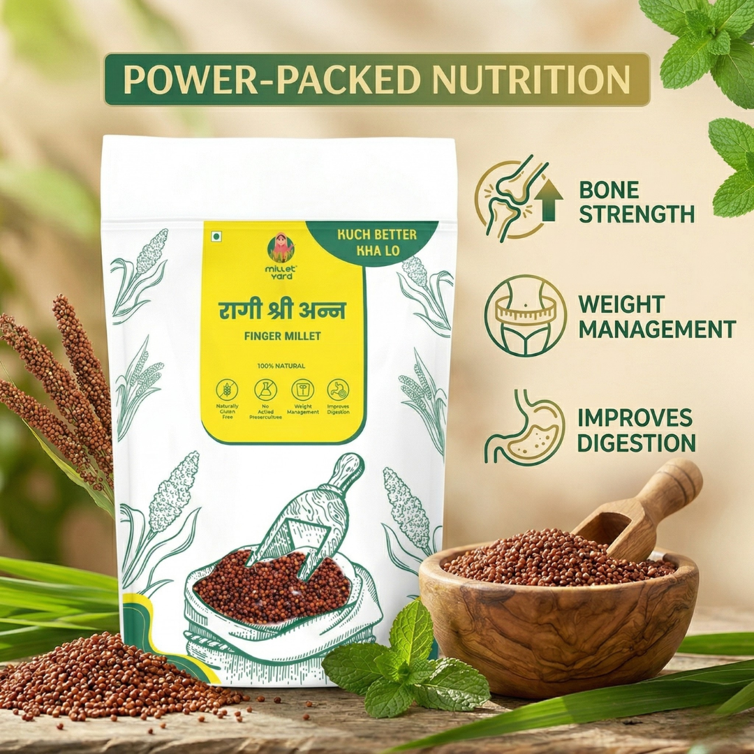 Unpolished Ragi Grains – Whole Finger Millet
