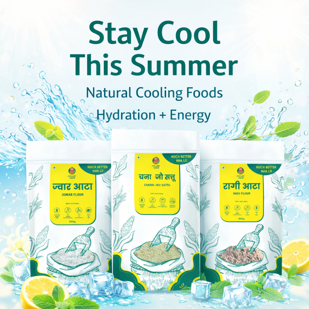 Summer Essential Combo – Jowar, Ragi & Chana Jau Sattu (500g each)