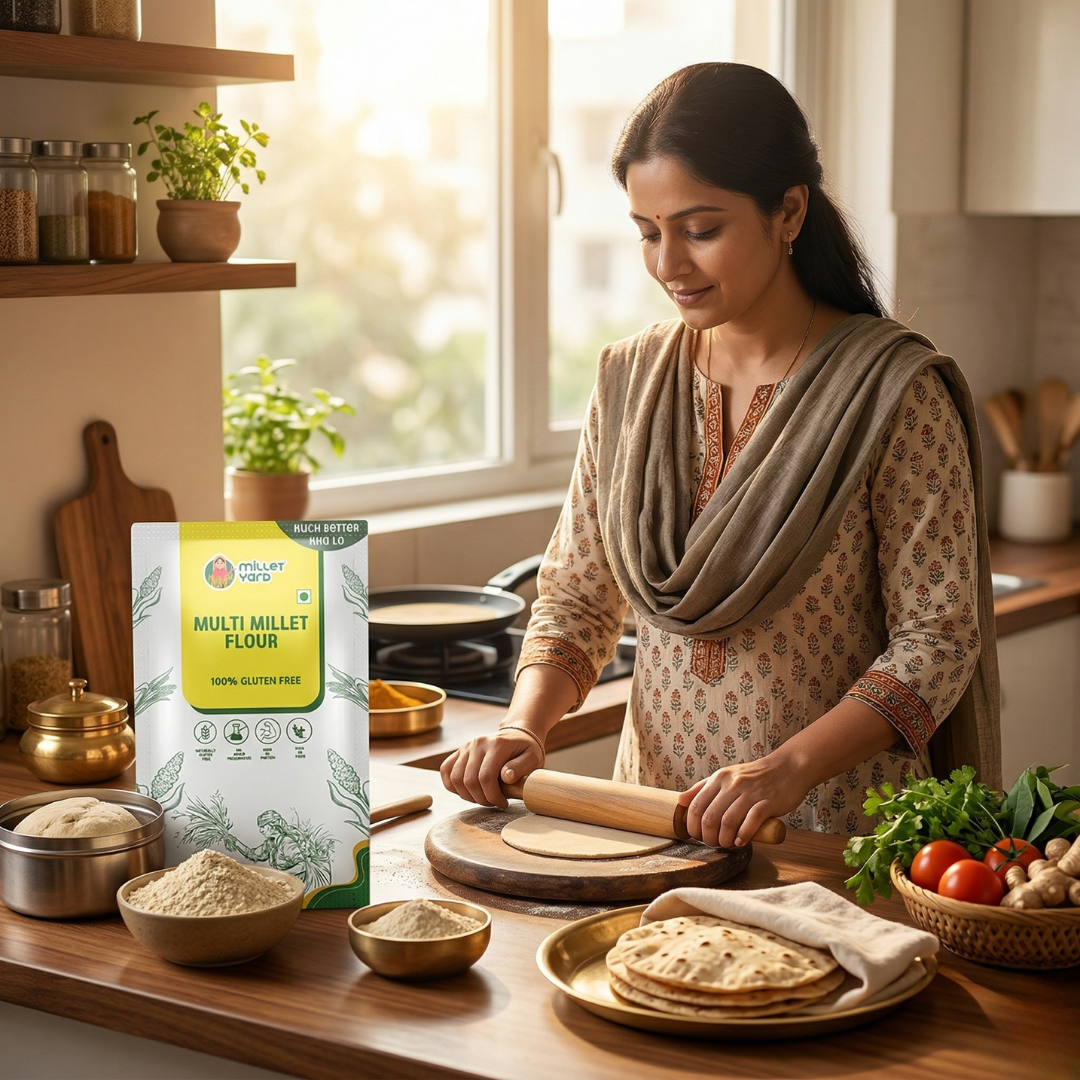 Multi-Millet Flour – Wholesome Blend of Nutritious Millets
