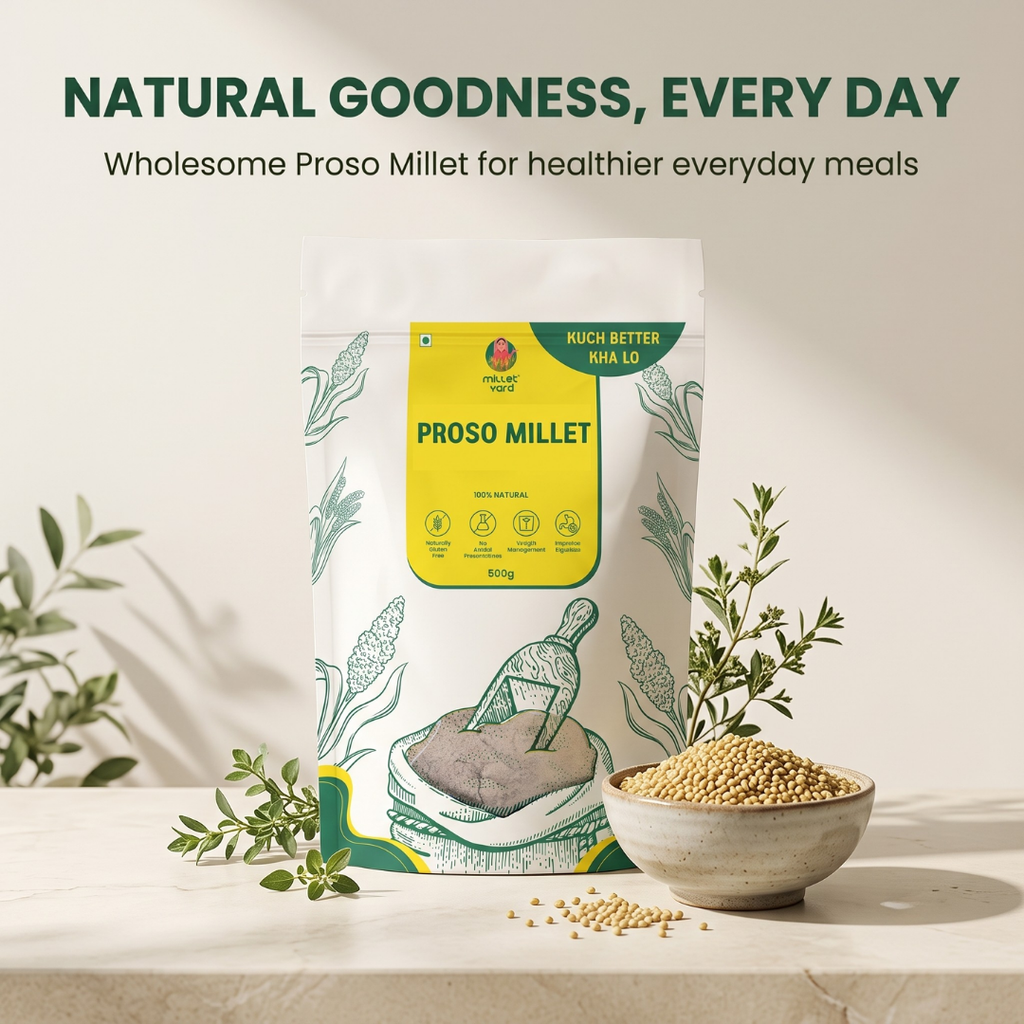 Proso Millet 500g | High Fibre & Wholesome Natural Grain | Unpolished