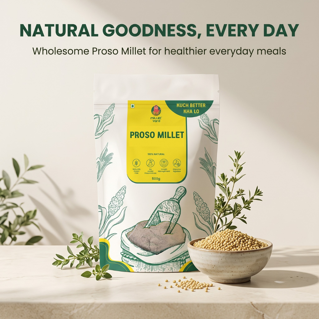 Proso Millet 500g | High Fibre & Wholesome Natural Grain | Unpolished