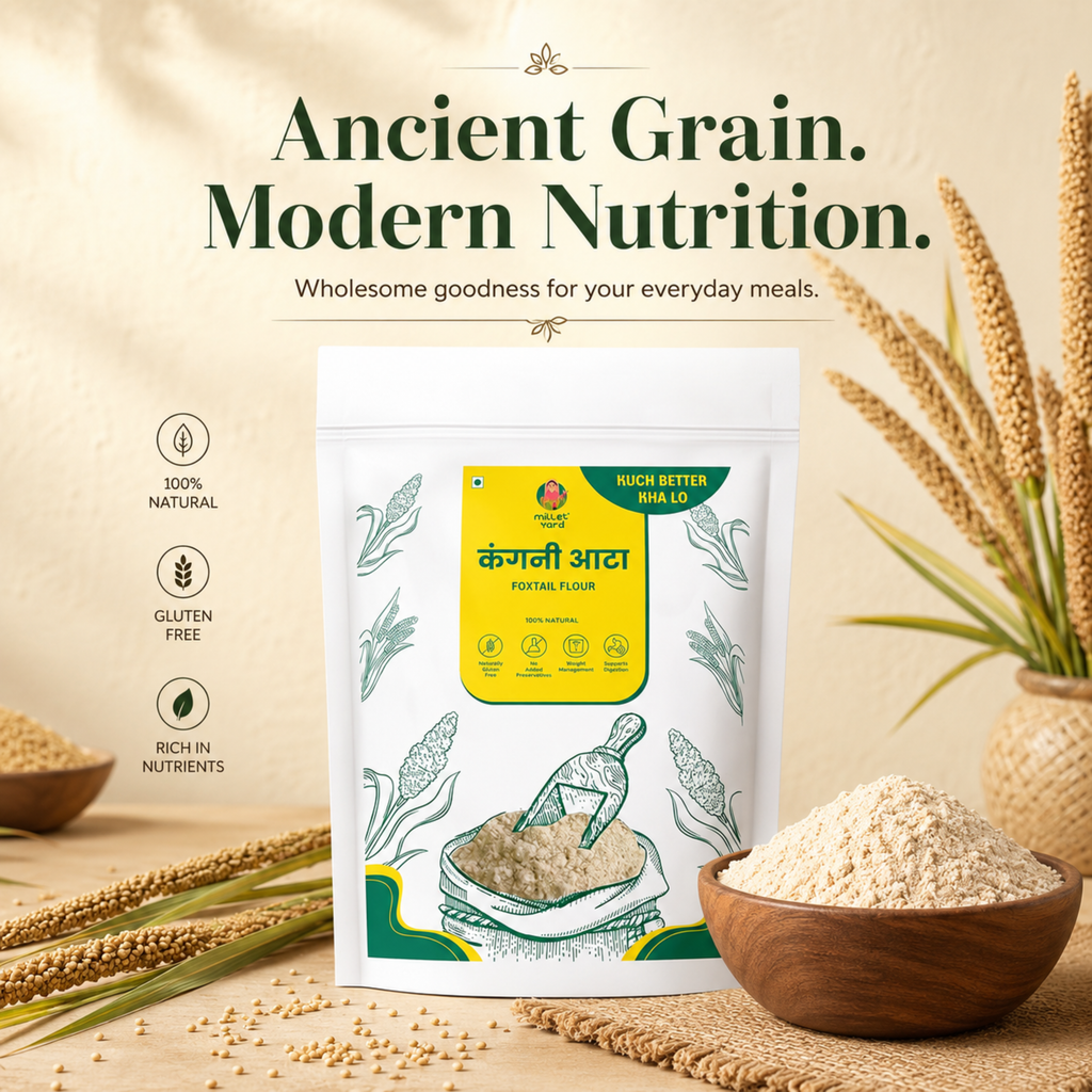 Millet Yard Foxtail Millet Atta| Pack of 2