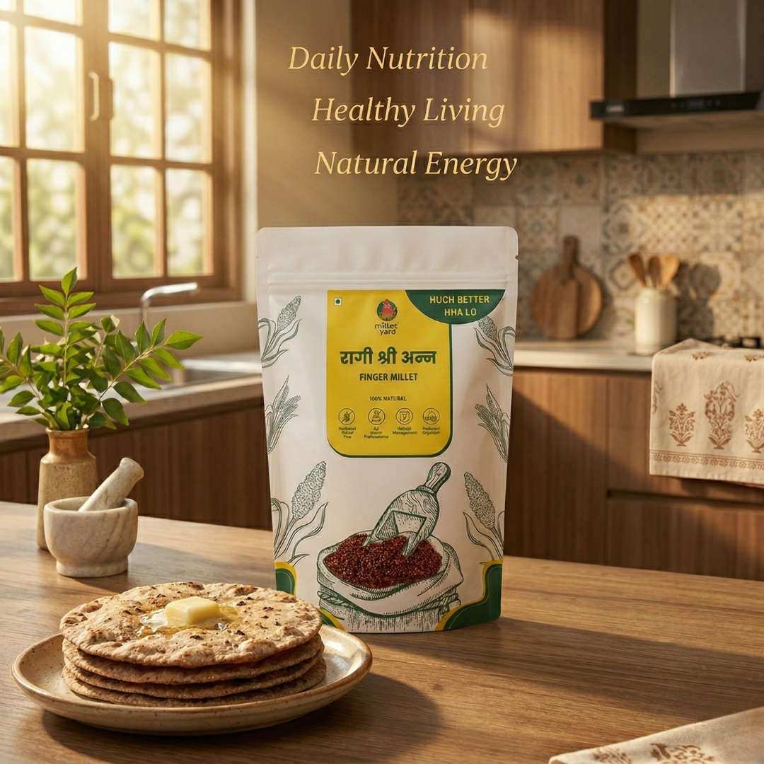 Unpolished Ragi Grains – Whole Finger Millet