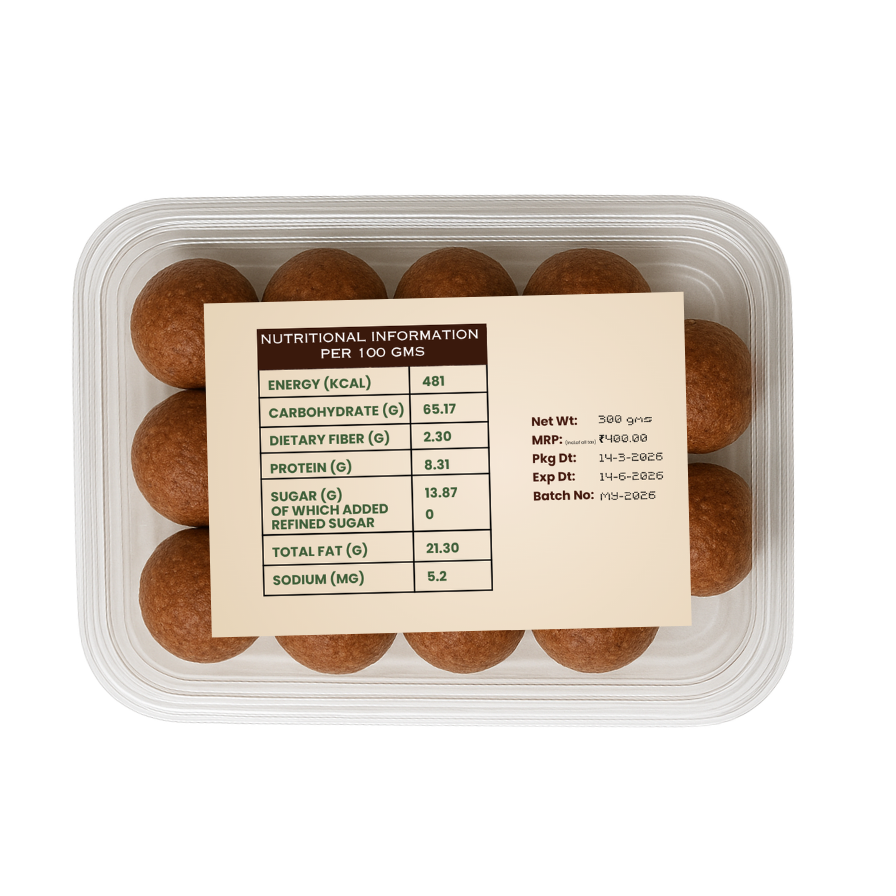 Nutritious Ragi Laddoo – Healthy Millet Sweet with Jaggery & Ghee