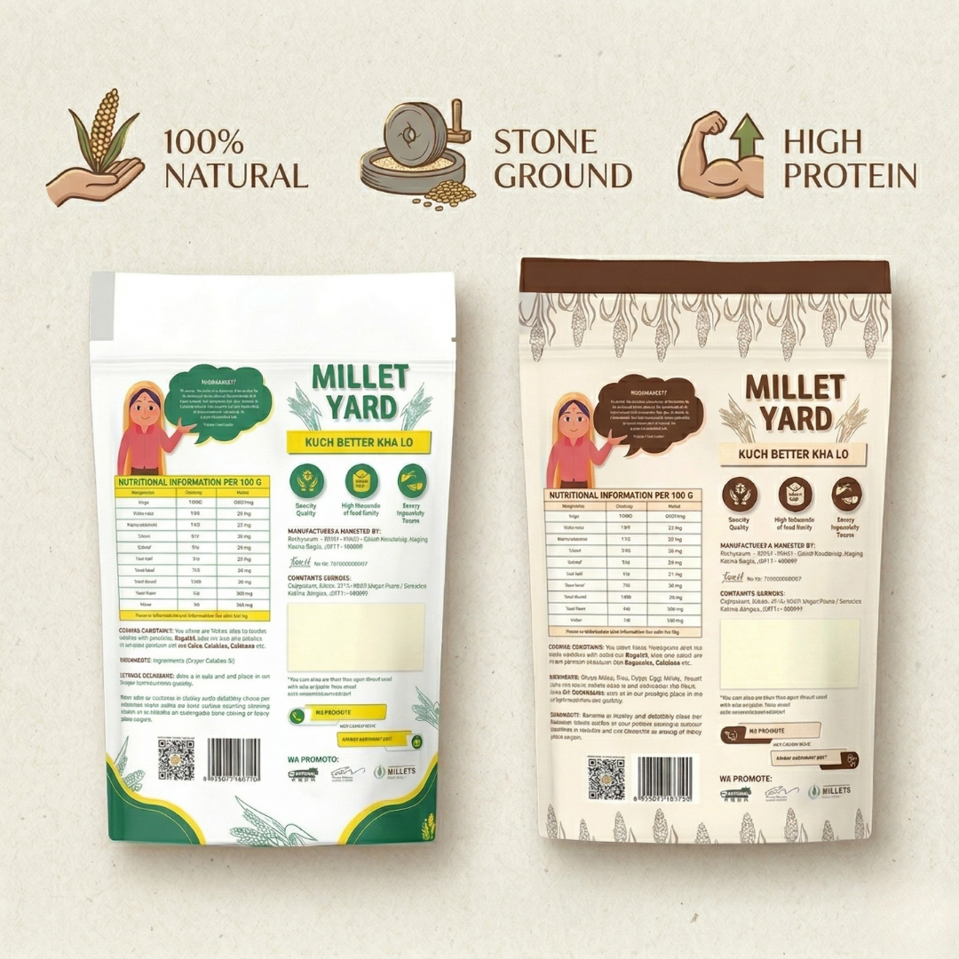 The Daily Fortify Duo – Multigrain Flour (1kg) & Ragi Flour (1kg)