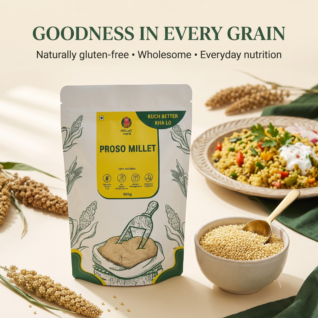 Proso Millet 500g | High Fibre & Wholesome Natural Grain | Unpolished