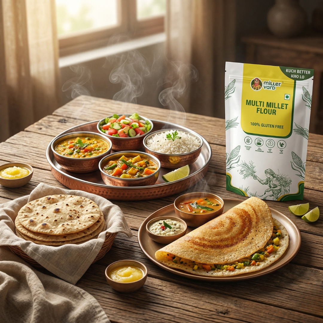 Multi-Millet Flour – Wholesome Blend of Nutritious Millets