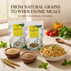 Millets 1 kg Natural Grains Combo Pack of 2 |  Proso 500g, Browntop millet 500g