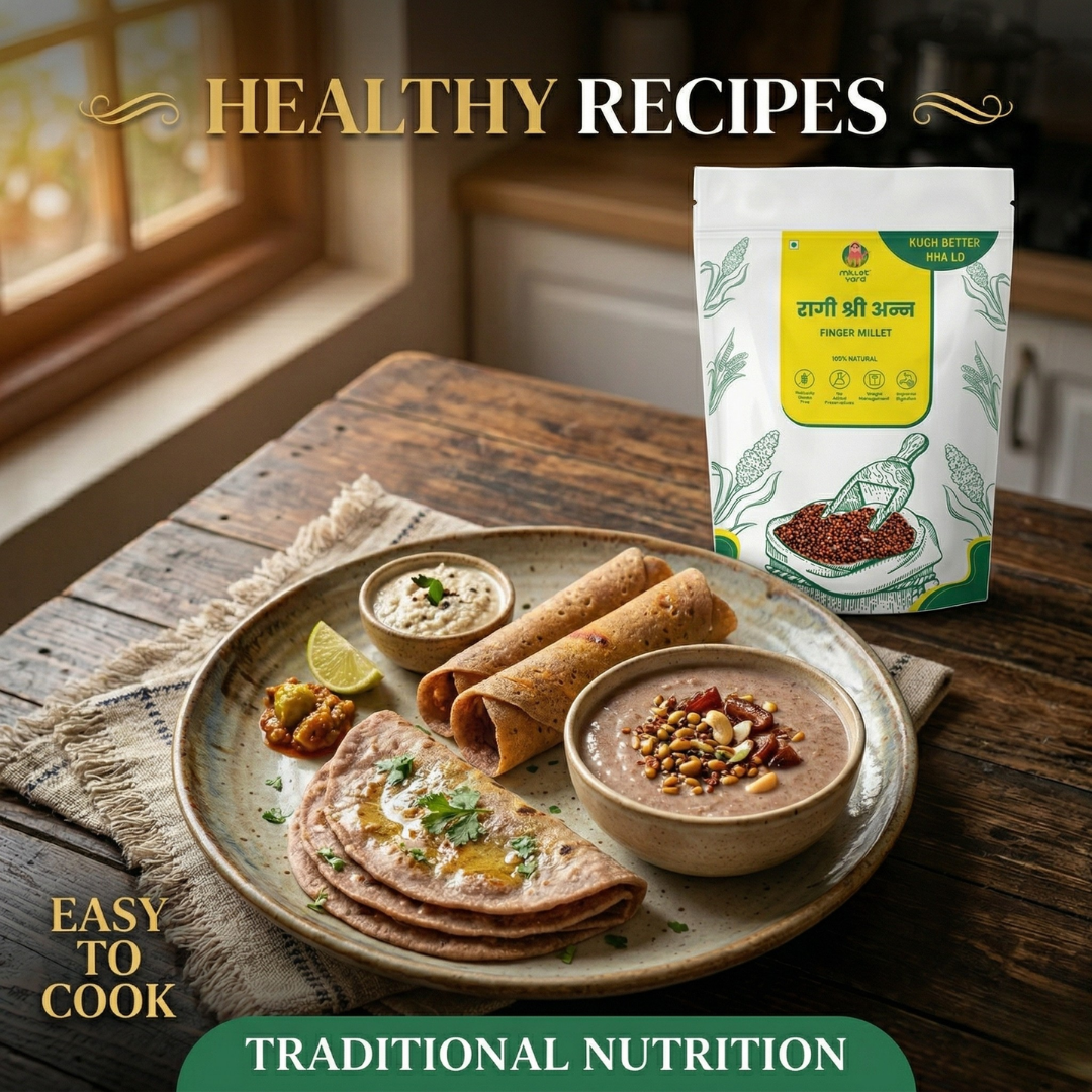 Unpolished Ragi Grains – Whole Finger Millet