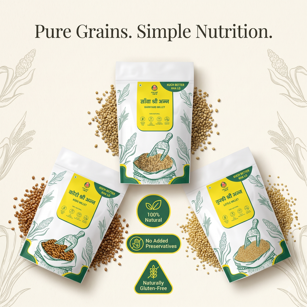 Kodo 500g, Little millet 500g, Barnyard millet 500g