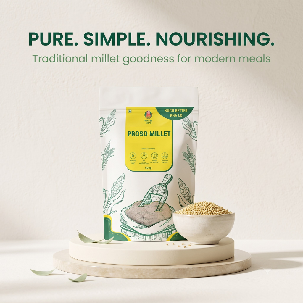 Proso Millet 500g | High Fibre & Wholesome Natural Grain | Unpolished