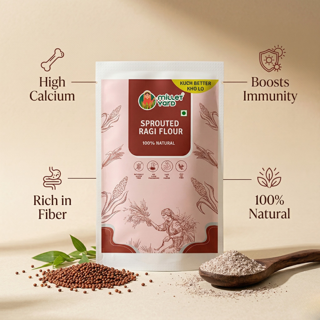 Sprouted Ragi Flour – Nutritious Finger Millet Flour
