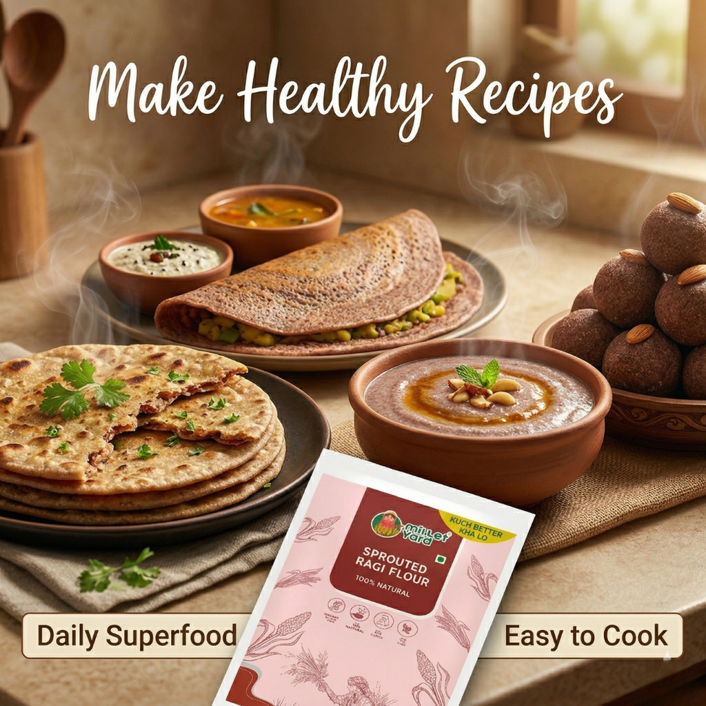 Sprouted Ragi Flour – Nutritious Finger Millet Flour