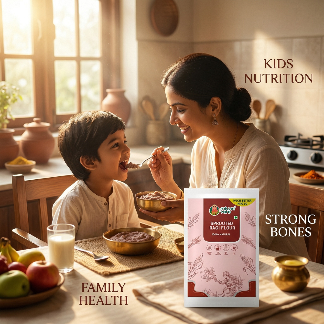 Sprouted Ragi Flour – Nutritious Finger Millet Flour