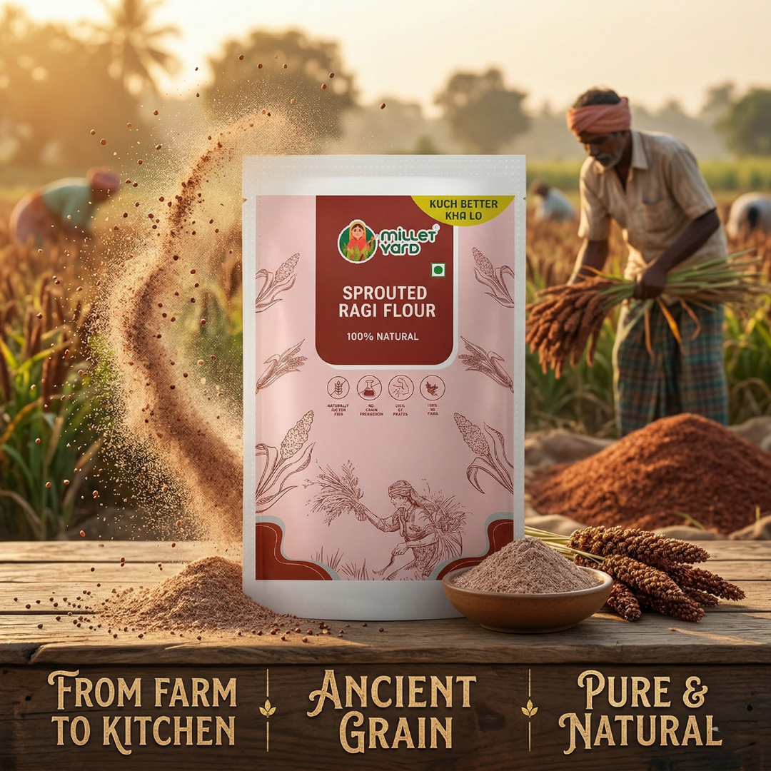 Sprouted Ragi Flour – Nutritious Finger Millet Flour