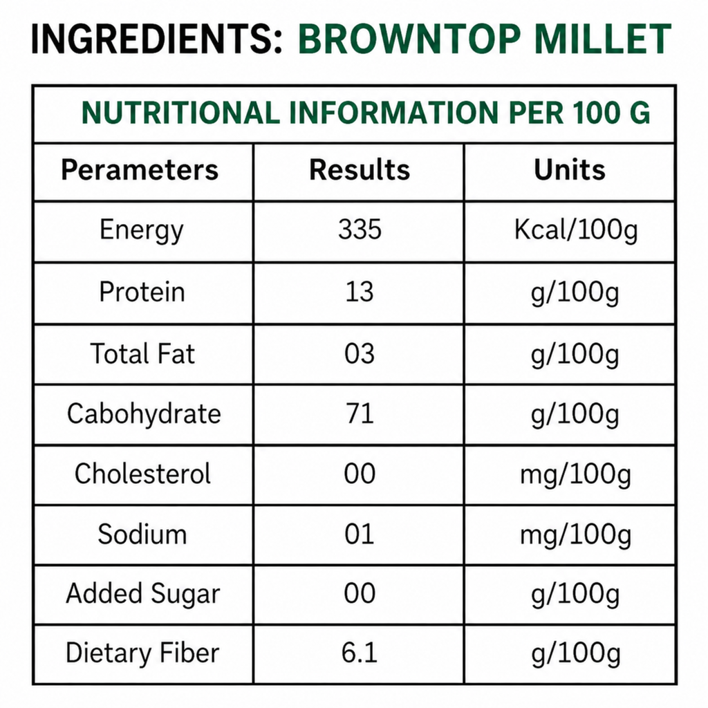 Kodo 500g, Little millet 500g, Barnyard millet 500g