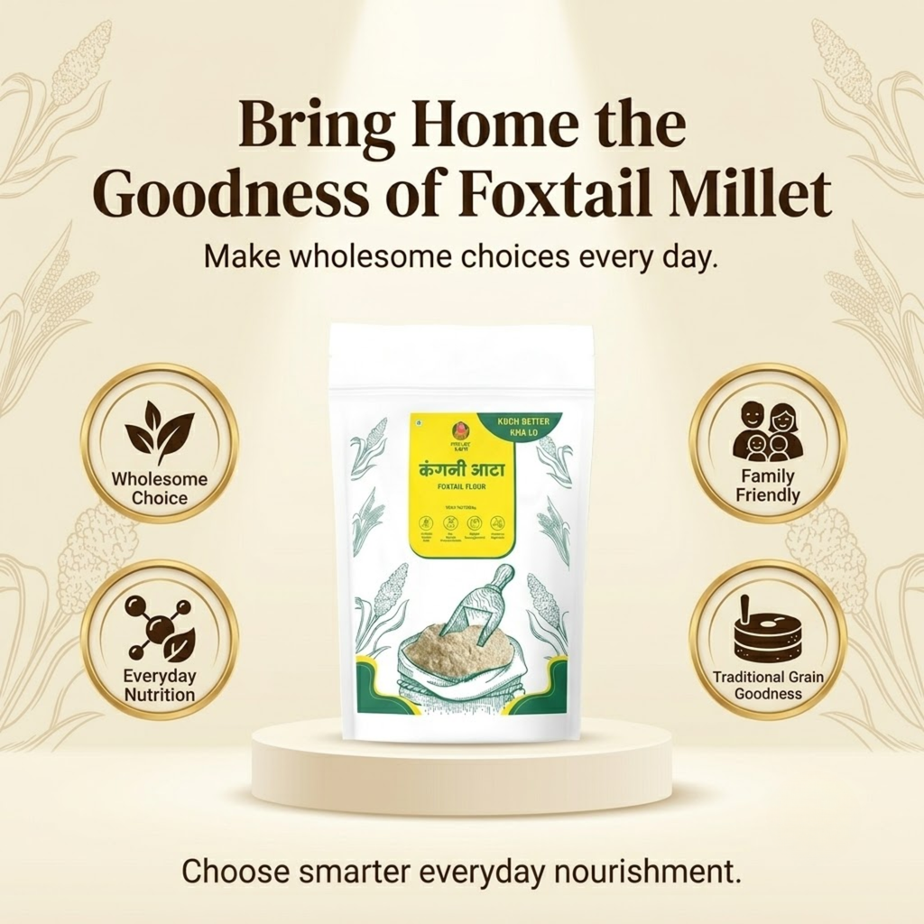 Millet Yard Foxtail Millet Atta| Pack of 2