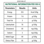 Kodo 500g, Little millet 500g, Barnyard millet 500g