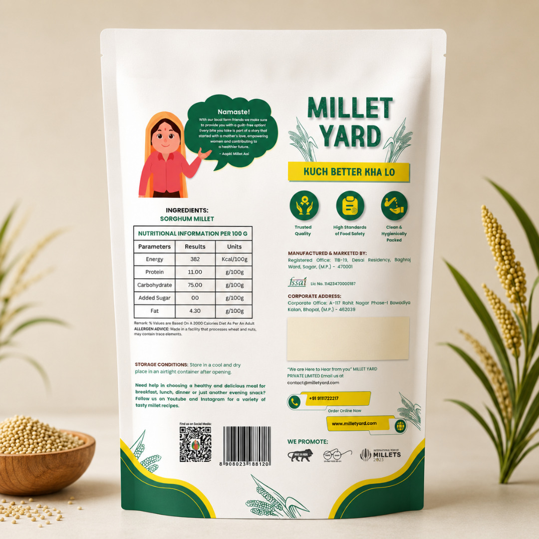 Unpolished Jowar Millet – Sorghum Grains