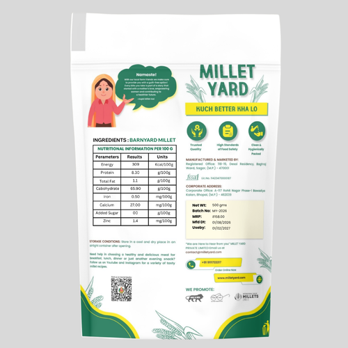 Barnyard Millet Atta | 100% Natural & Freshly Ground Barnyard Millet Flour