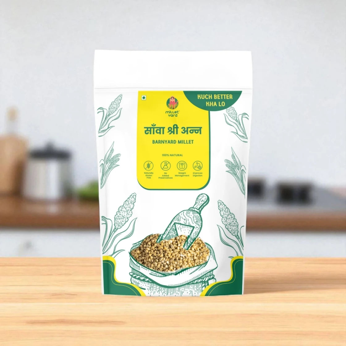 Unpolished Barnyard Millet 500 G – Whole Sanwa Grains