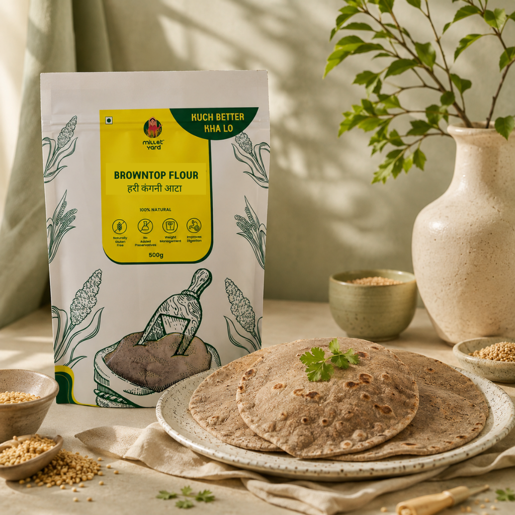 BrownTop Millet Atta | 100% Natural Millet Flour | High Fibre & Wholesome Nutrition