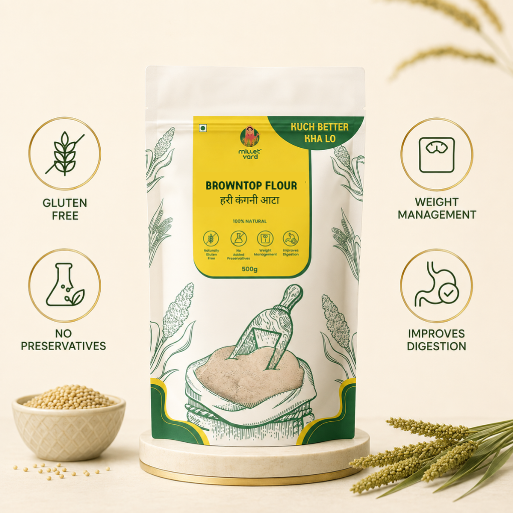 BrownTop Millet Atta | 100% Natural Millet Flour | High Fibre & Wholesome Nutrition