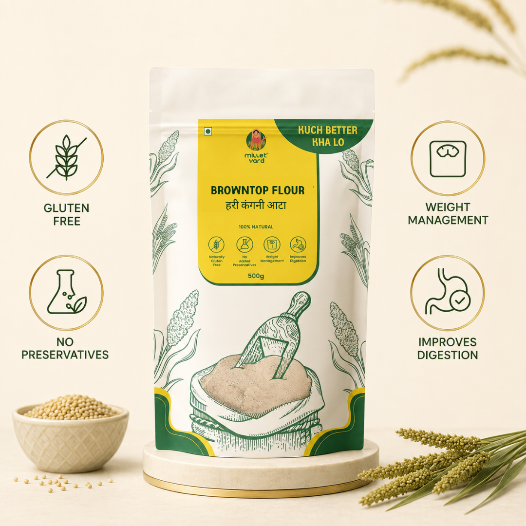 BrownTop Millet Atta | 100% Natural Millet Flour | High Fibre & Wholesome Nutrition