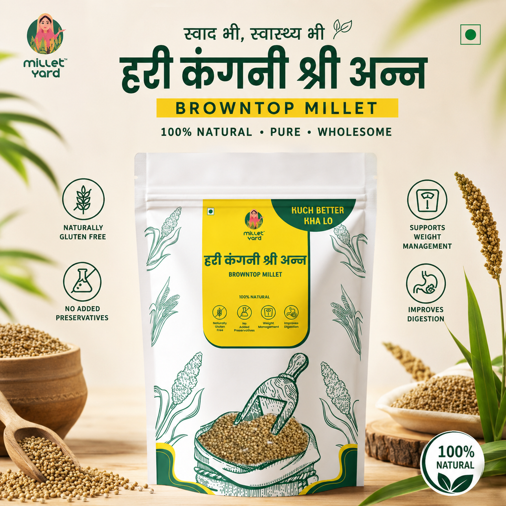 BrownTop Millet Atta | 100% Natural Millet Flour | High Fibre & Wholesome Nutrition