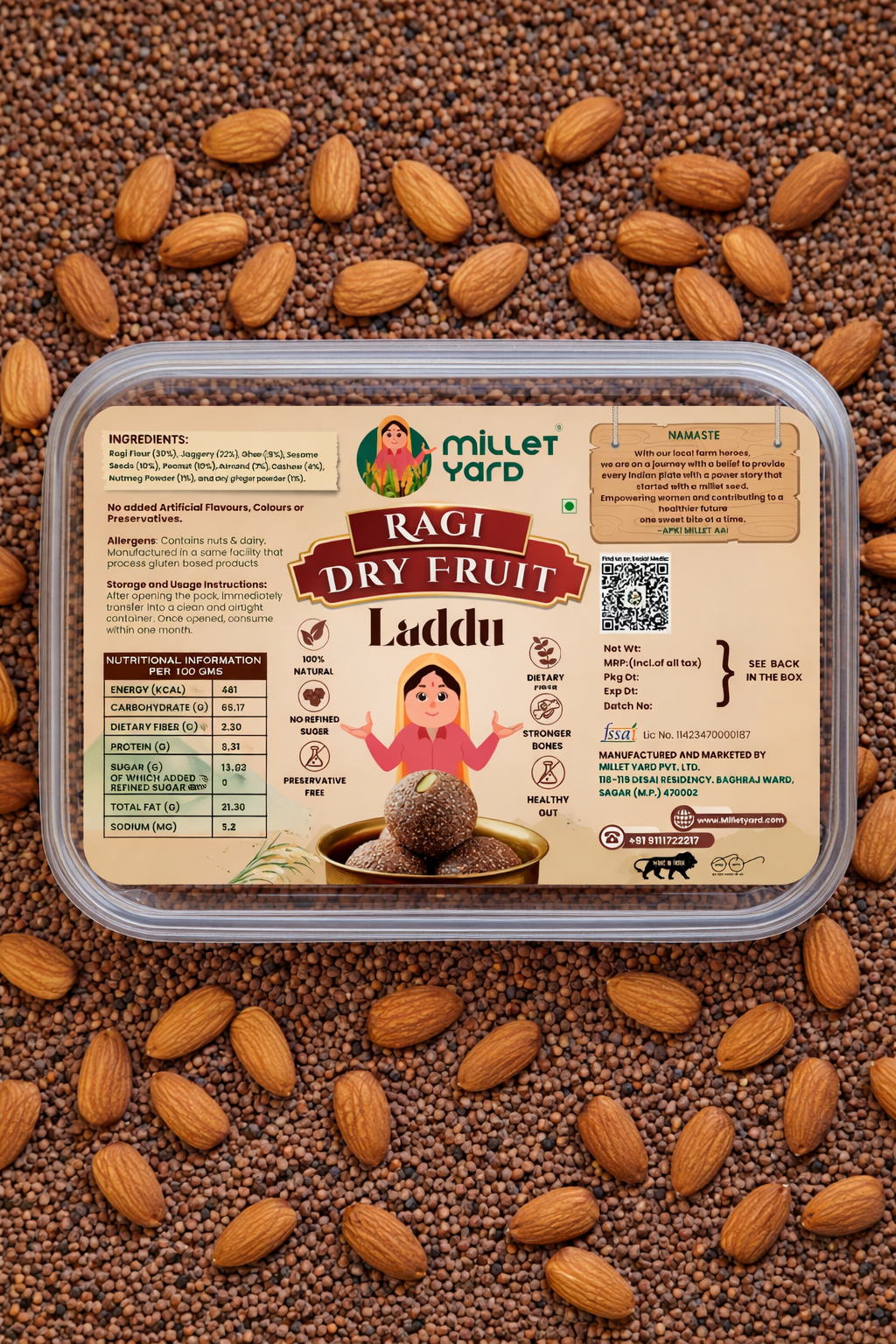Nutritious Ragi Laddoo – Healthy Millet Sweet with Jaggery & Ghee