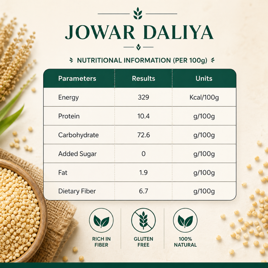 Jowar Daliya – Nutrient-Rich Millet for Healthy Lifestyle