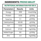 Proso Millet 500g | High Fibre & Wholesome Natural Grain | Unpolished