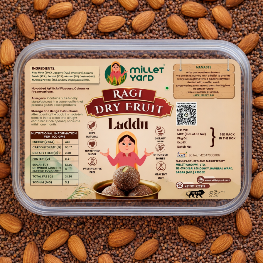 Nutritious Ragi Laddoo – Healthy Millet Sweet with Jaggery & Ghee