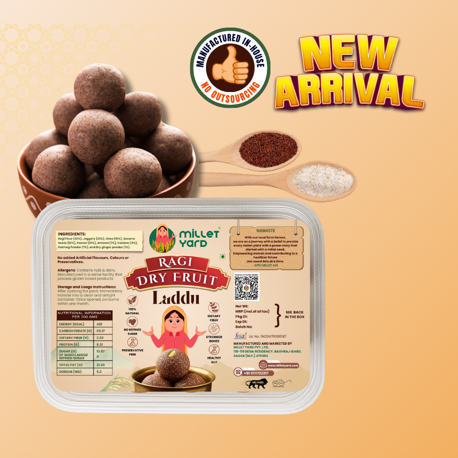 Nutritious Ragi Laddoo – Healthy Millet Sweet with Jaggery & Ghee