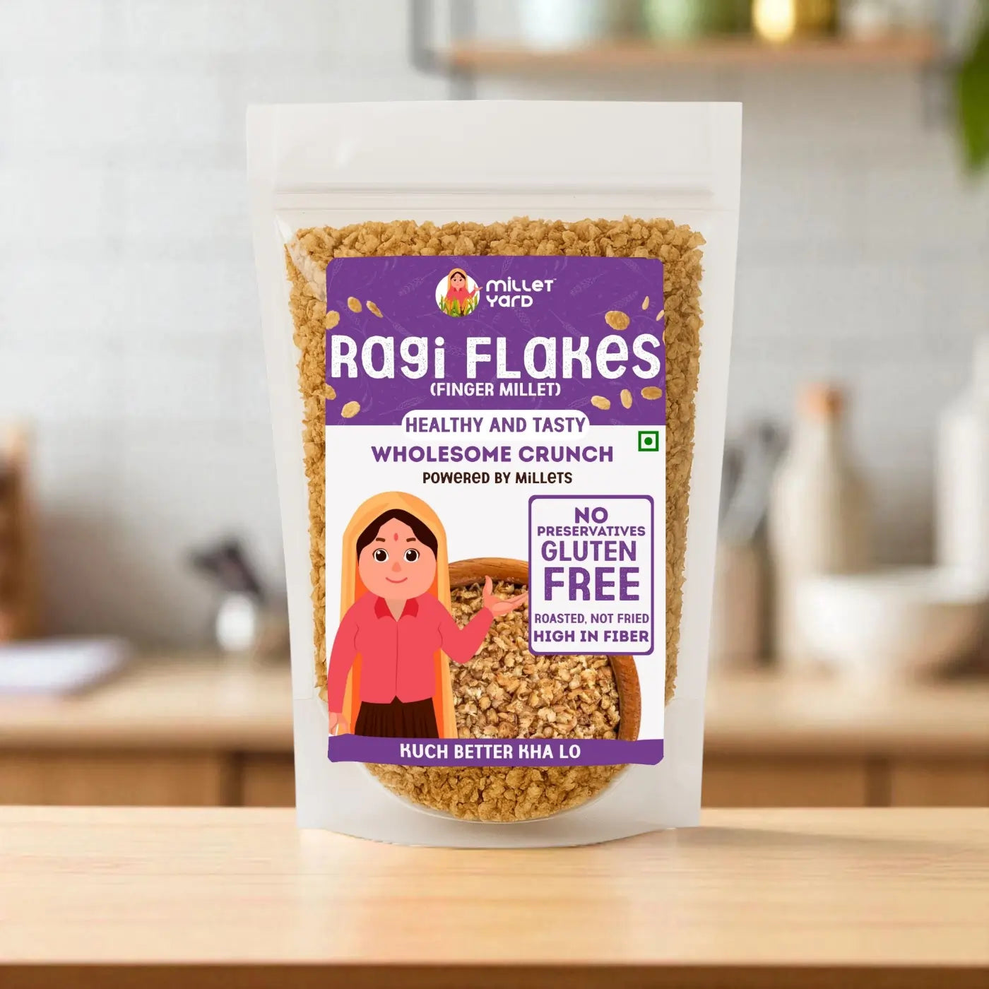 Roasted Ragi Flakes – Nutritious Finger Millet Crunch