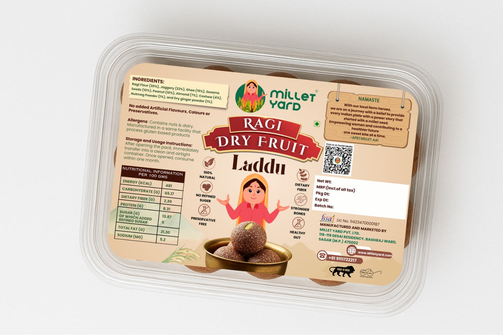 Nutritious Ragi Laddoo – Healthy Millet Sweet with Jaggery & Ghee